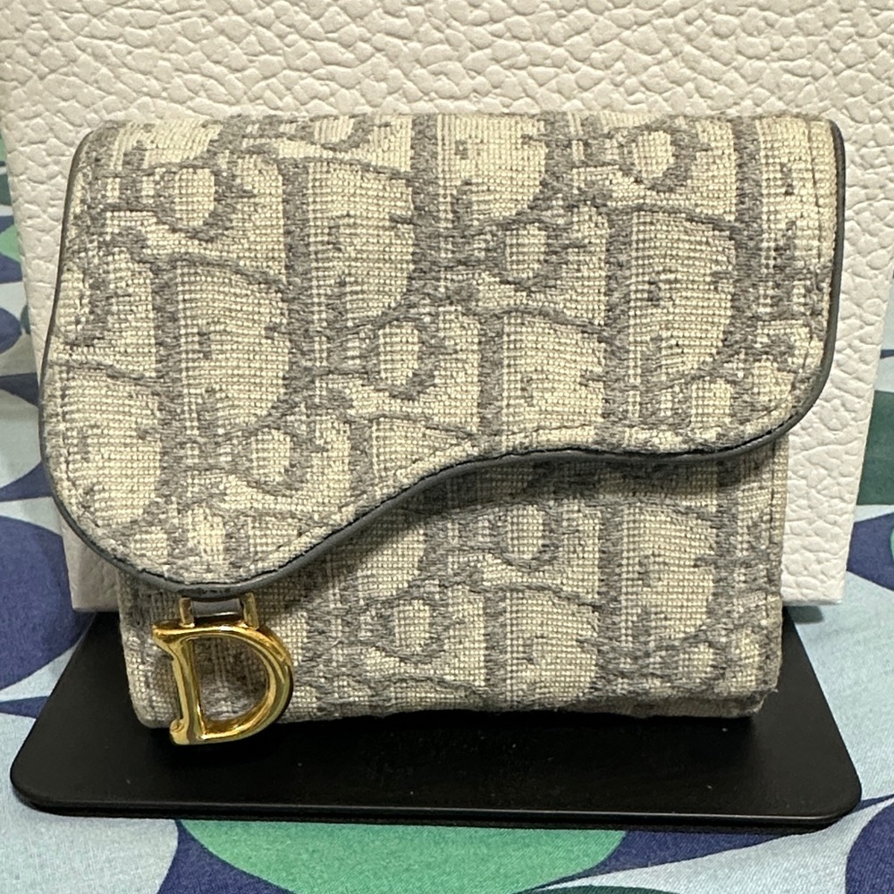 Dior Saddle Compact Tri-Fold Wallet
